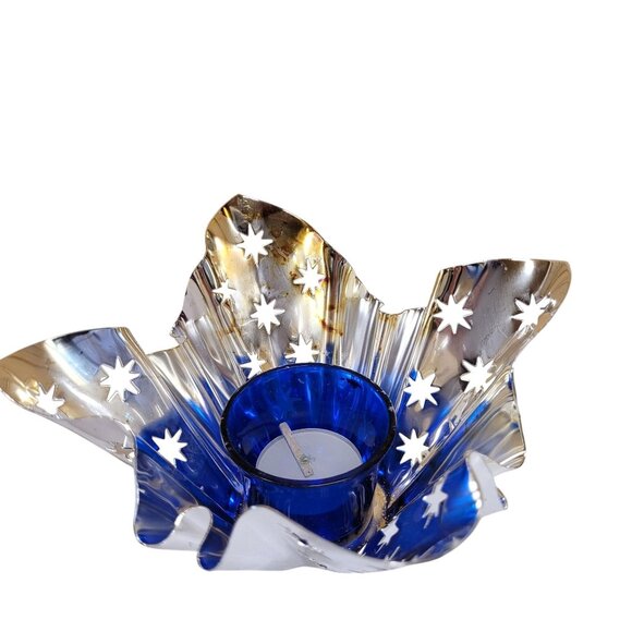 Studio Silversmith Handkerchief Votive Candle Silver Plate 7'' x 4'' Patina - Picture 3 of 10